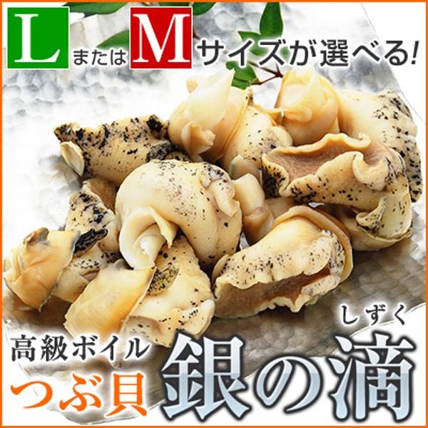つぶ貝 刺身 つぶ貝ボイル ツブ貝 1kg 銀の滴 または 銀の響
