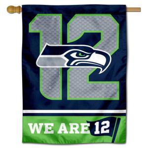 Seattle Seahawks We are 12th Man 12s Double Sided House Banner Flag｜kame-express
