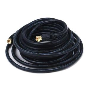 Monoprice Video Cable - 25 Feet - Black | RG6 Quad Shield CL2 Coaxial Cable with F Type Connector｜kame-express