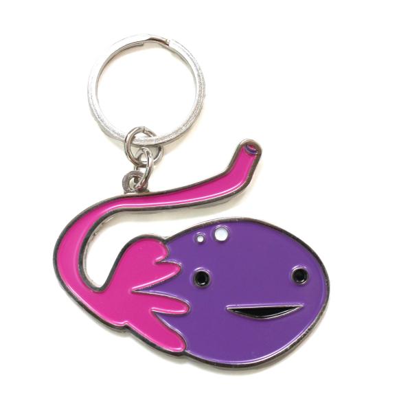 I Heart Guts Ovary Keychain - Ova Achiever - 2 Eng...