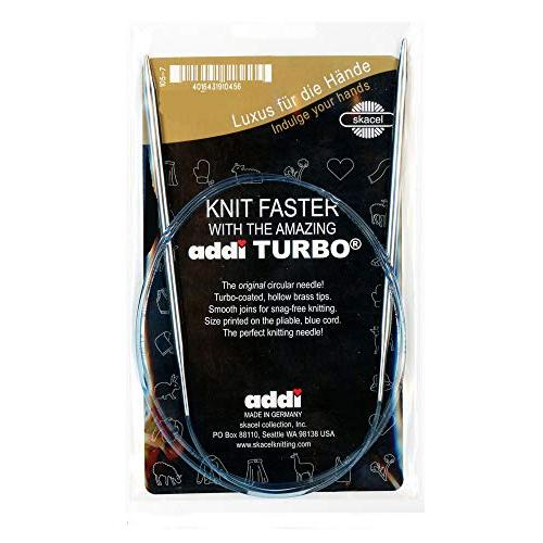 addi Knitting Needle Turbo Circular Skacel Blue Co...