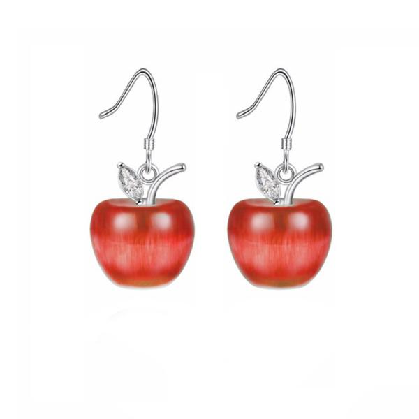 Uloveido Cute Apple Dangle Drop Fruit Stud Earring...