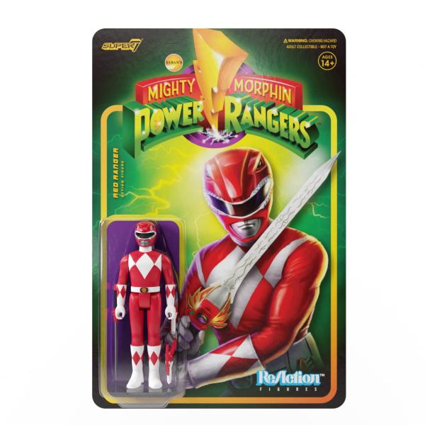 Super7 Mighty Morphin Power Rangers Red Ranger - 3...