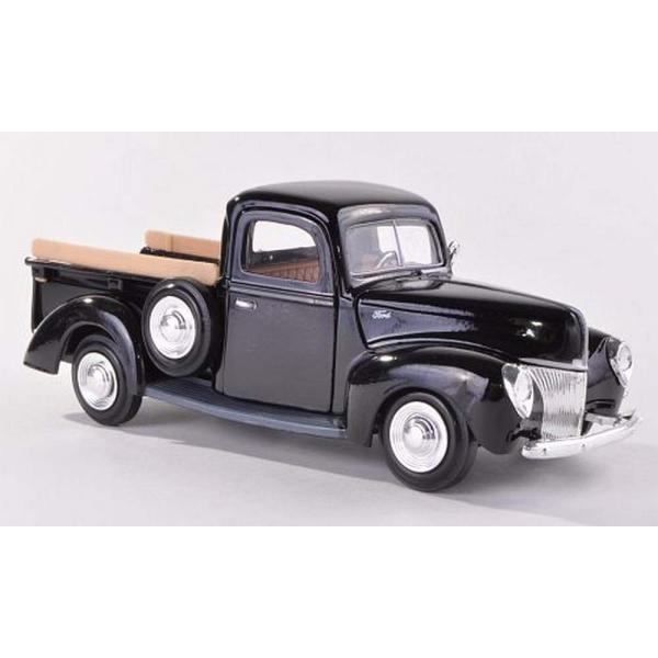 1940 Ford Pickup Truck Black 1/24 Diecast Model Ca...