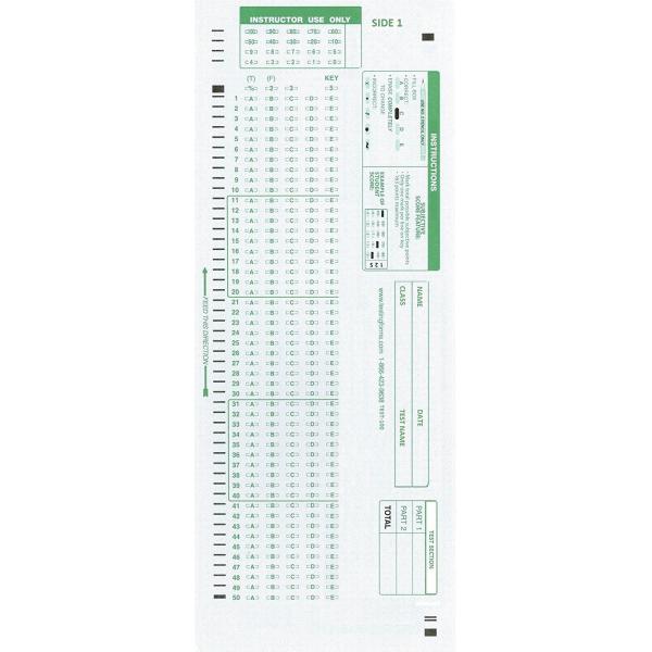 TEST-100E 882 E Compatible Testing Forms (50 Sheet...