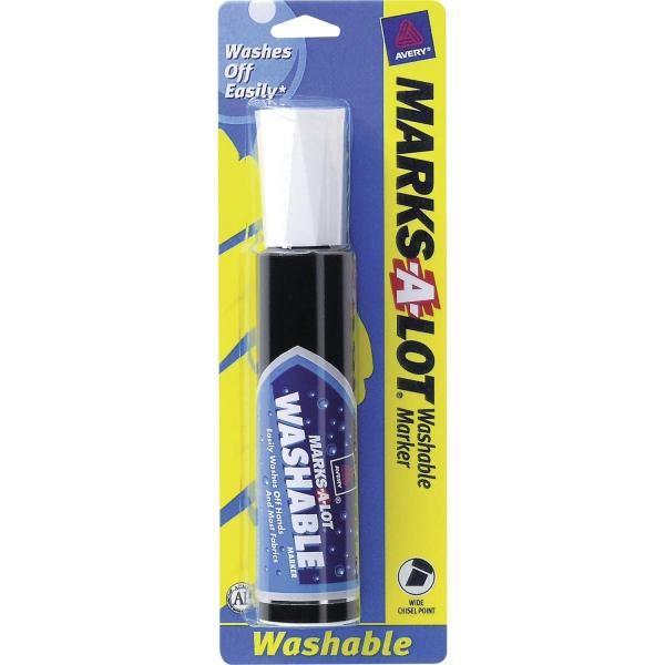 AVERY Marks A Lot Jumbo Washable Marker Chisel Tip...