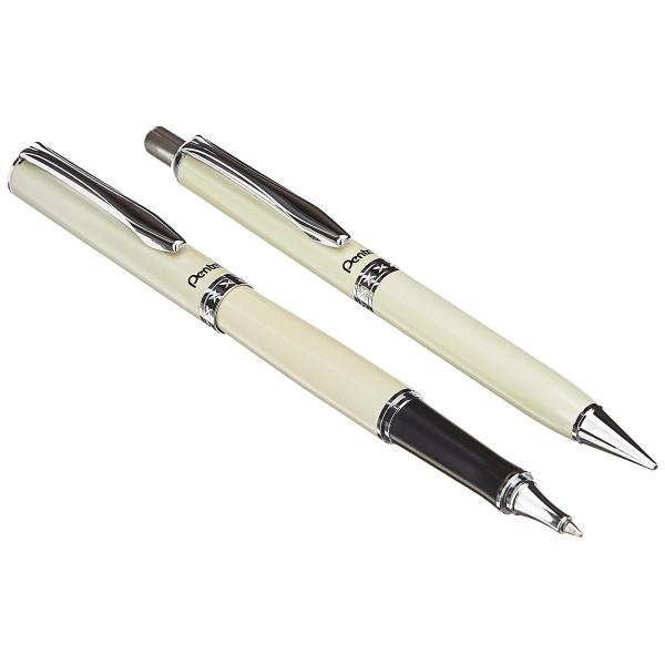 Pentel Libretto Roller Gel Pen and Pencil Set with...