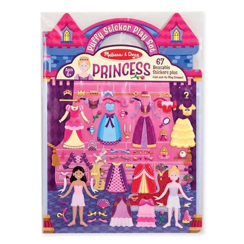 Melissa &amp; Doug Puffy Sticker Set: Princess - 67 Re...