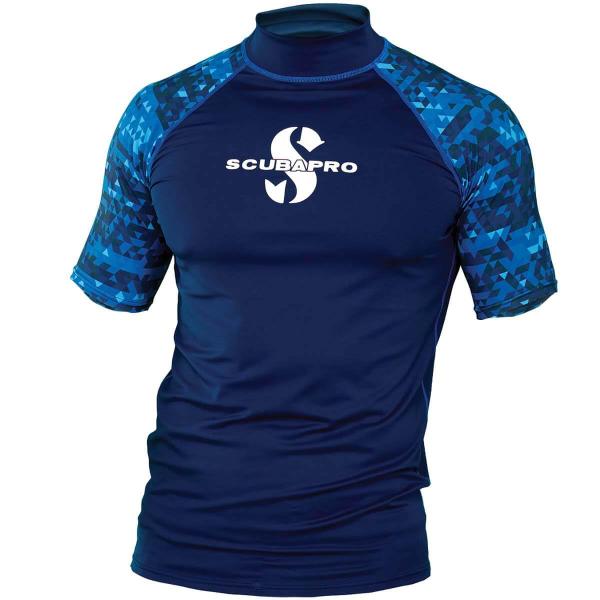 Scubapro Men UPF 50 Rash Guard Short Sleeve Aegean...