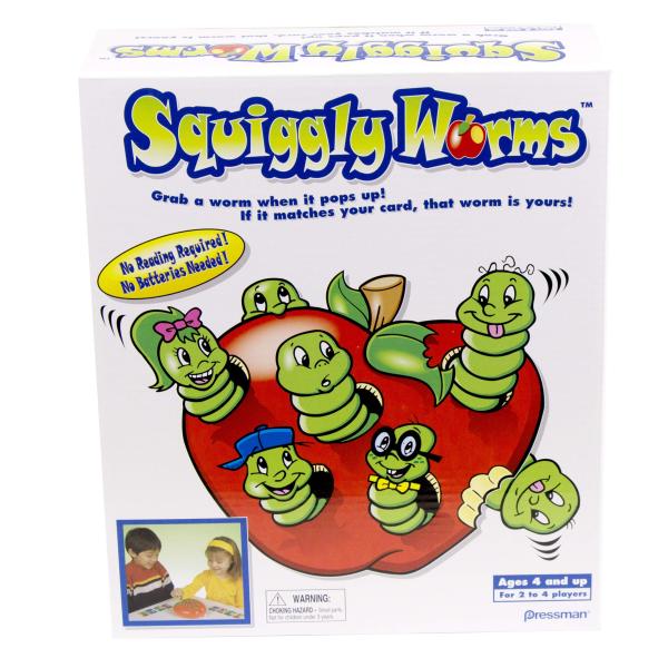 Pressman Squiggly Worms - No Reading Required Colo...