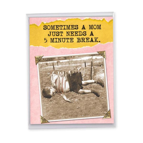 NobleWorks - Big Retro Mother&apos;s Day Card (8.5 x 11...