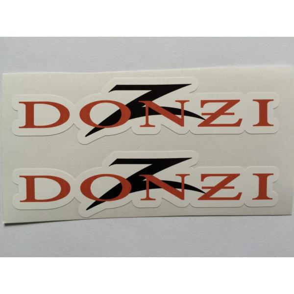 2 DONZI Speed Boat Big Z Die Cut Decals