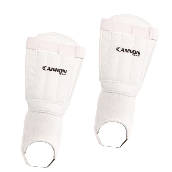 Cannon Sports White Padded Shin Guards for Soccer ...