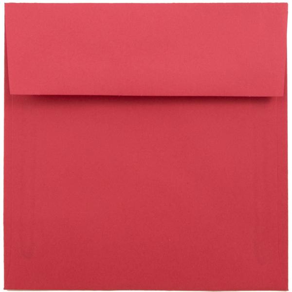 JAM PAPER 6 x 6 Square Colored Invitation Envelope...