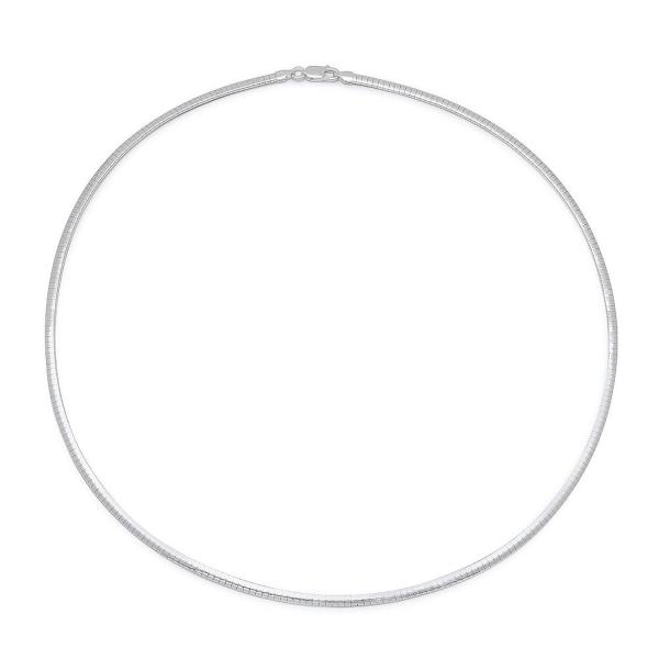 PORI JEWELERS 925 Sterling Silver 3MM Omega Chain ...