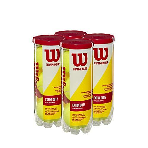 WILSON Championship Tennis Balls - Extra Duty 4 Ca...