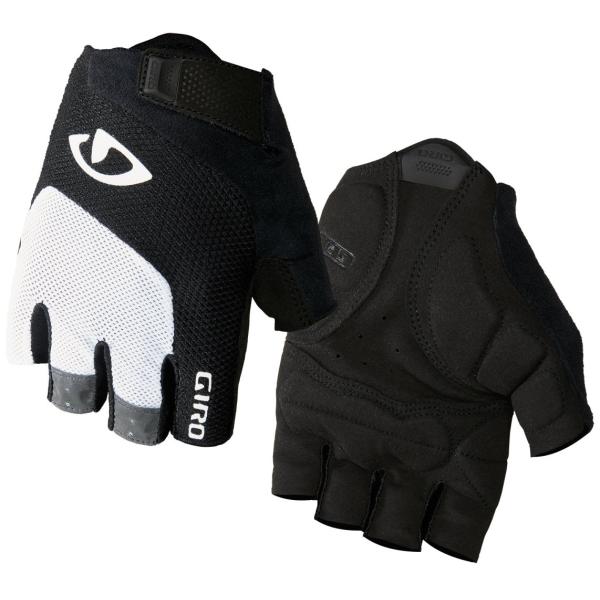 Giro Bravo Gel Mens Road Cycling Gloves - White/Bl...