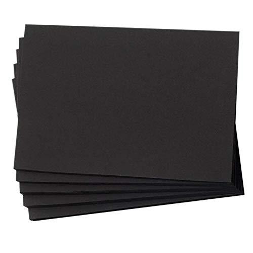 Hamilco Black Colored Cardstock Thick paper - Blan...