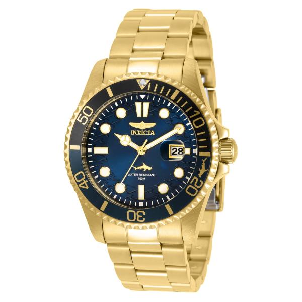 Invicta Pro Diver Men 43mm Stainless Steel Gold Bl...