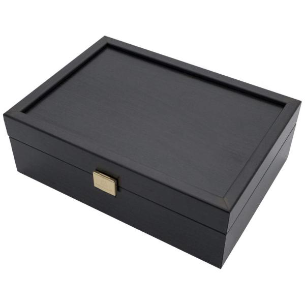 Handmade Wooden Storage Chess Box BLACK / Case for...