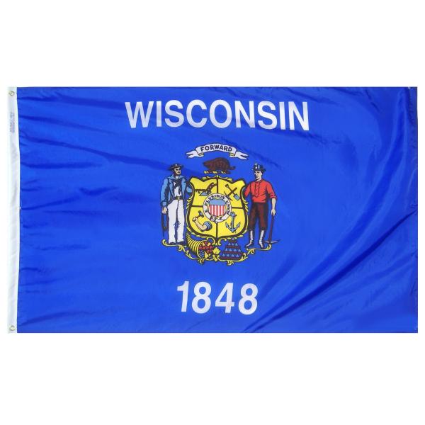 Annin Flagmakers Wisconsin State Flag USA-Made to ...