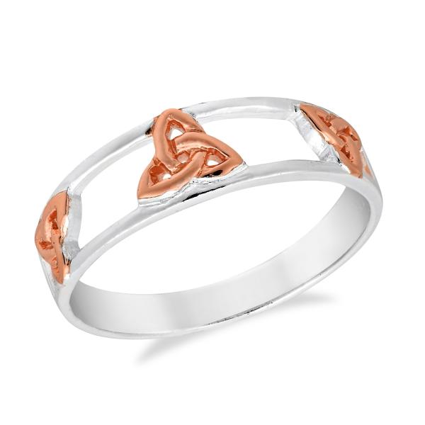 AeraVida Expressions Celtic Trinity Knot Rose Gold...