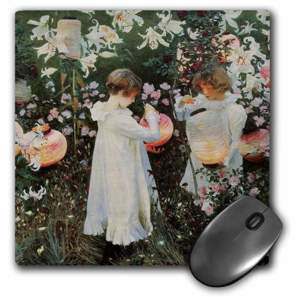 3dRose LLC 8 x 8 x 0.25 Inches Mouse Pad Carnation...