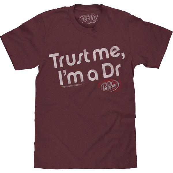 Tee Luv Men&apos;s Big and Tall Dr Pepper Shirt - Faded...