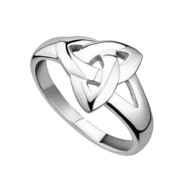 Biddy Murphy Failte Womens Trinity Knot Ring Sterl...