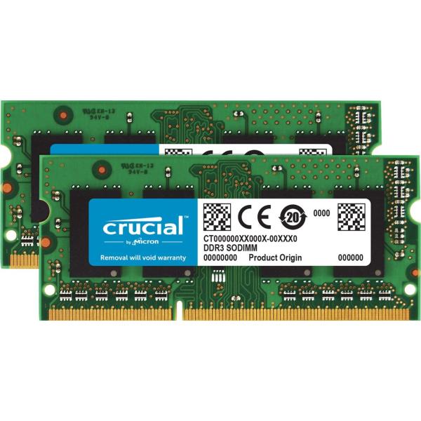Crucial 16GB Kit (8GBx2) DDR3/DDR3L 1866 MT/s (PC3...