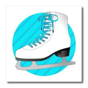 3dRose ht_77472_1 Figure Skating Gifts-Blue Ice Sk...