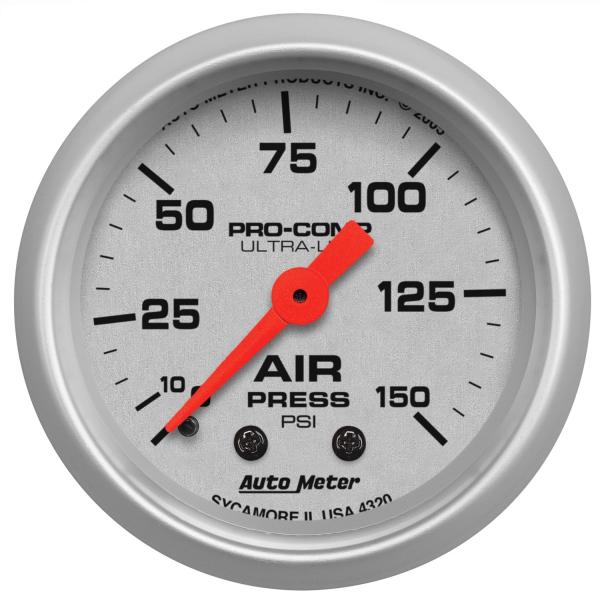 Auto Meter 4320 Ultra-Lite Mechanical Air Pressure...