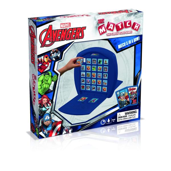 Top Trumps Marvel Avengers Match Board Game Play w...