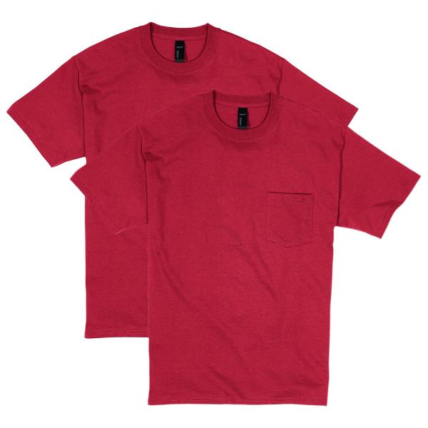 Hanes Mens 2 Pack Short Sleeve Pocket Beefy-t Deep...