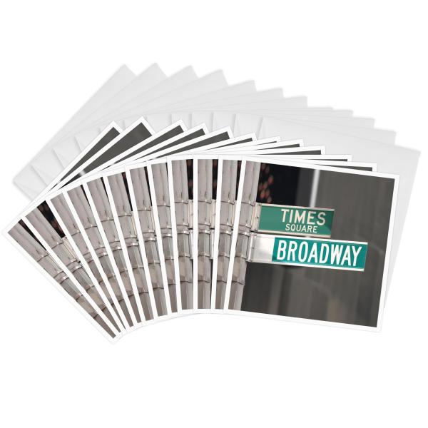 3dRose Times Square Broadway - Greeting Cards 6 x ...