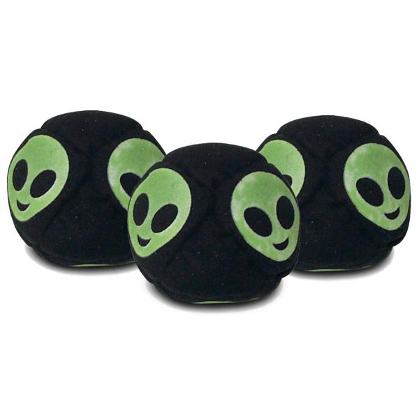 World Footbag Alien Glow-in-The-Dark Hacky Sack Fo...