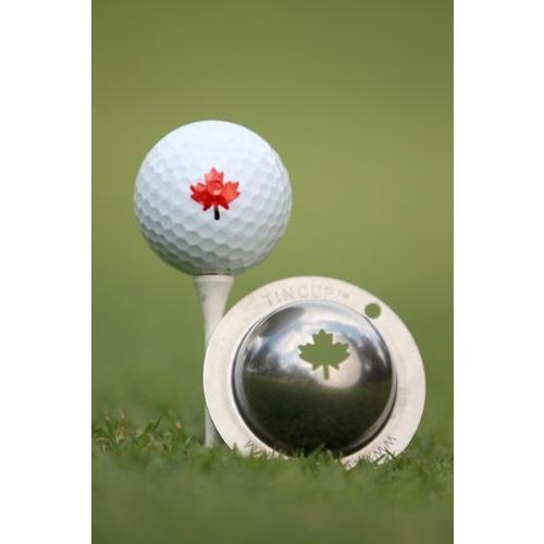 Tin Cup Maple Leaf Golf Ball Custom Marker Alignme...