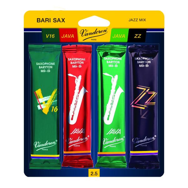 Vandoren SRMIXB25 Jazz Mix Card; Bari Sax Strength...