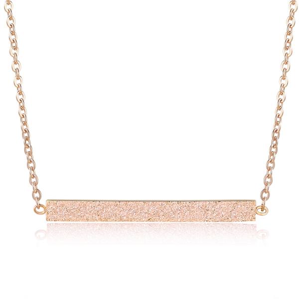 Rosa Vila Minimalist Bar Necklace Gold Silver Rose...