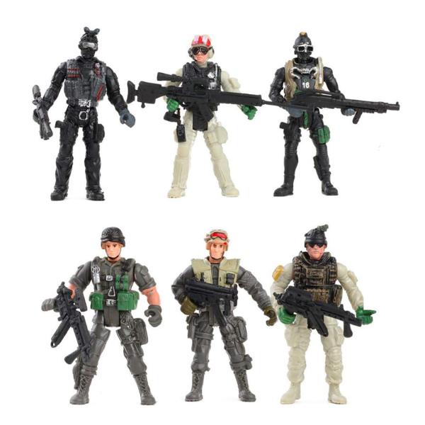 HAPTIME Military Action Figure Play Set for Kids -...