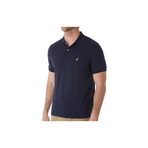 Nautica Men&apos;s Short Sleeve Solid Cotton Pique Polo...