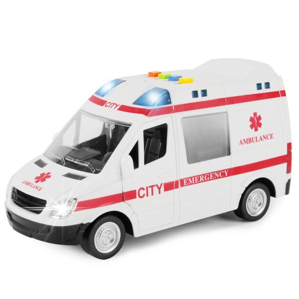 Liberty Imports Ambulance Toy Car with LED Lights ...