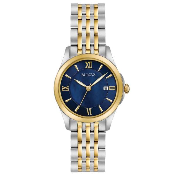 Bulova Classic Quartz Ladies Watch Stainless Steel...