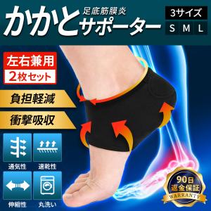 かかとサポーター 足底筋膜炎 かかとクッション 衝撃吸収 かかと保護 踵サポーター かかとパッド 2個セット