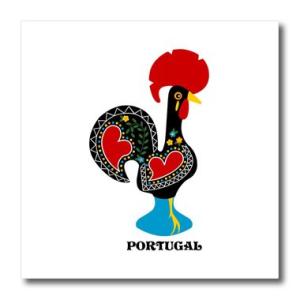 3dRose ht_160659_1 The Black Portuguese Rooster Or...