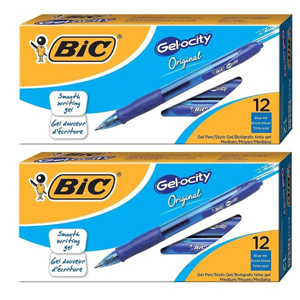 BIC Gel-ocity Retractable Gel Pen Medium Point (0....