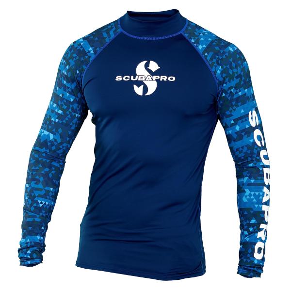 SCUBAPRO UPF 50 Rash Guard Long-Sleeve Men’s Divin...