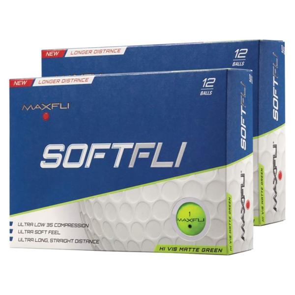 Maxfli SoftFli Golf Balls Matte Green High Visibil...