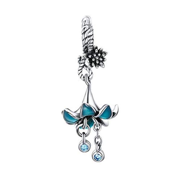 ABAOLA Flowers Charm Rose Charm Orchid Bead 925 St...