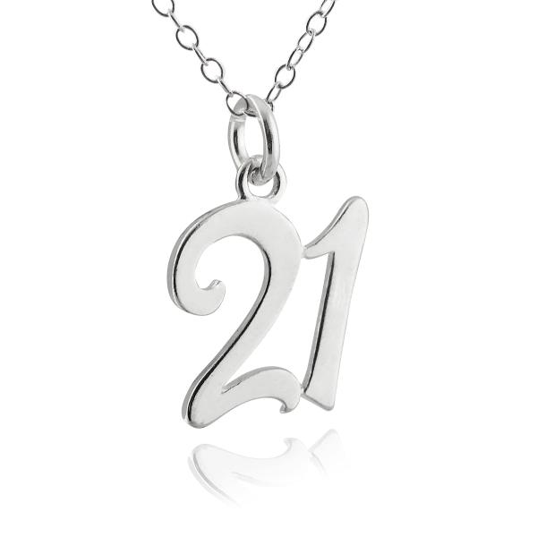 FashionJunkie4Life Sterling Silver 21 Necklace 18 ...
